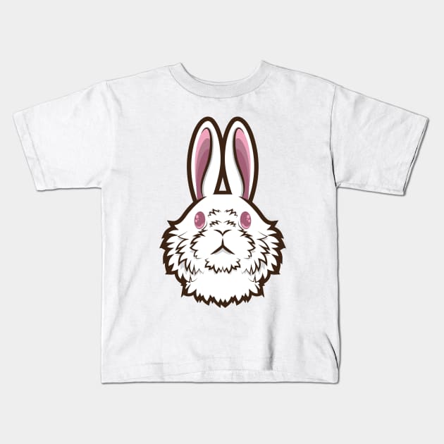 White Rabbit Kids T-Shirt by JenniferSmith